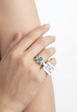 925 Silver Swat Emerald Ring – Natural Green Gemstone Jewelry