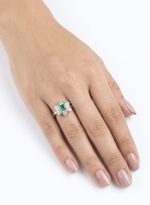 925 Silver Swat Emerald Ring – Natural Green Gemstone Jewelry - Image 2