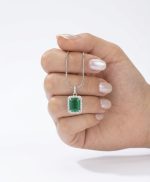 Natural Swat Emerald 925 Silver Pendant | Zafar Khan Sons Gems - Image 3