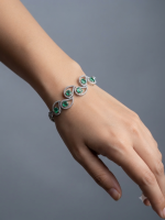 Luxury Swat Emerald 925 Silver Bracelet | Perfect Gift - Image 2
