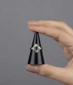 Natural Swat Emerald 925 Silver Ring | Zafar Khan Sons Gems - Image 4