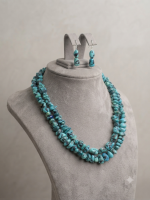 Handcrafted Natural Arizona Turquoise Jewelry Set - Image 3
