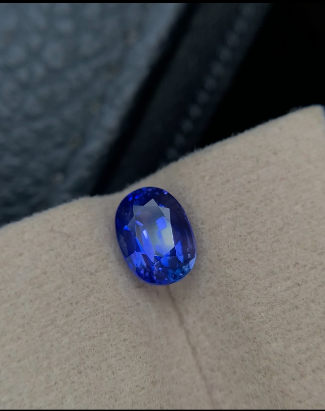 Oval Blue Sapphire Gemstone 1.99ct Heated Loop-Clean Top Color (GFCO) Sri Lanka Origin Oval Blue Sapphire Gemstone 1.99ct Heated Top Color (GFCO) Certified Sri Lanka Origin - Image 1