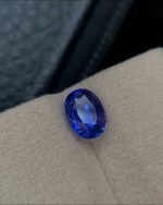 Oval Blue Sapphire Gemstone 1.99ct Heated Top Color (GFCO) Certified Sri Lanka Origin - Image 2