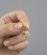 Natural Pakistani Peridot Pendant 925 Sterling Silver Rhodium Plated Gemstone Jewelry - Image 2