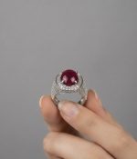 Natural Mozambique Ruby Ring in 925 Sterling Silver with Rhodium Plating - Image 2