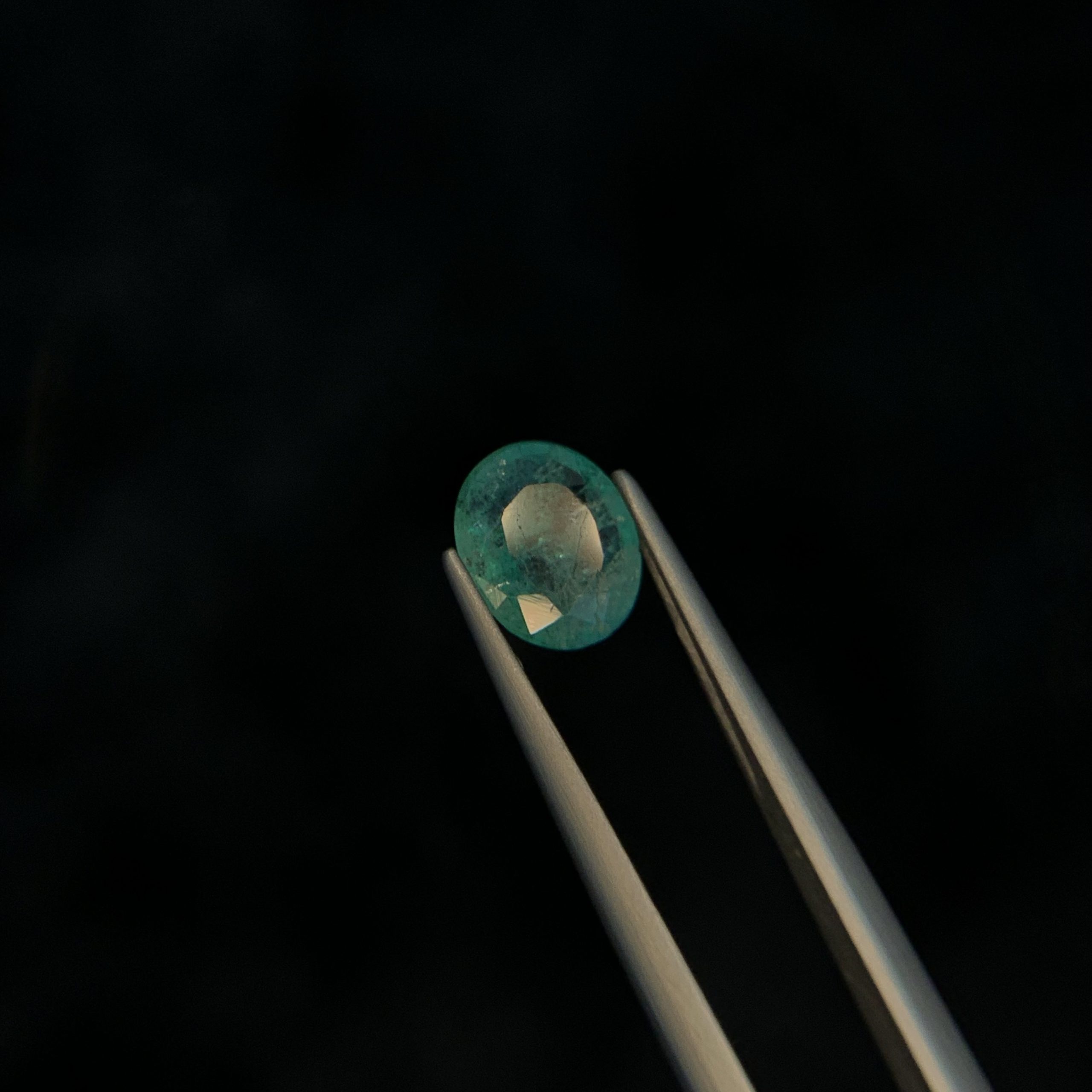 IMG_3630 1.15 Carat Oval Natural Zambian Emerald – Unheated & Untreated Loose Gemstone - Image 1