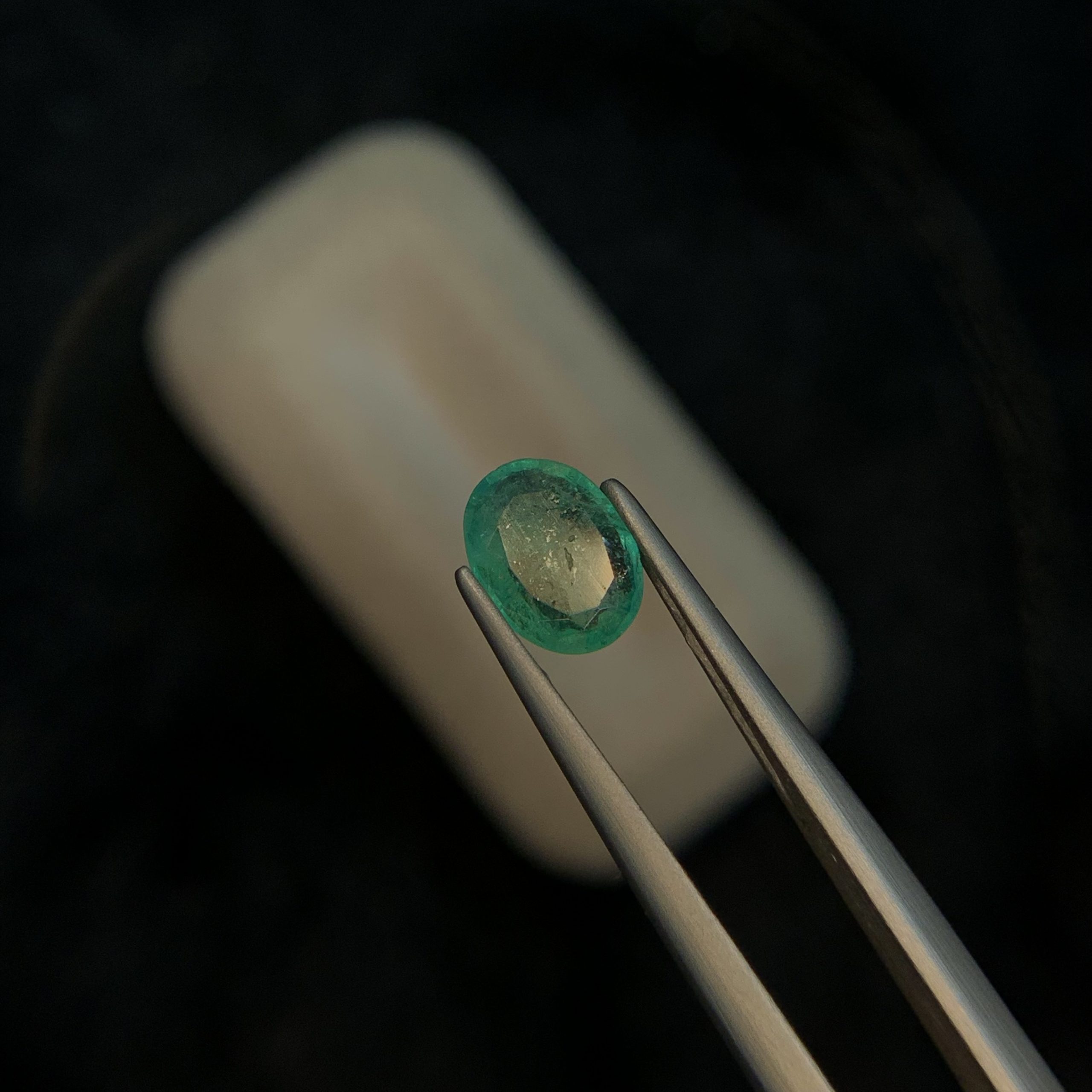 IMG_3636 0.80 Carat Oval Natural Zambian Emerald – Unheated & Untreated Loose Gemstone - Image 1