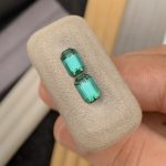 Natural Green Tourmaline Pair 3.00 Ct Emerald Cut - Image 4