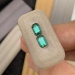 Natural Green Tourmaline Pair 3.00 Ct Emerald Cut - Image 3