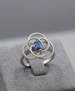 Natural Sri Lankan Blue Sapphire Ring – 0.80ct Oval Stone in 925 Silver