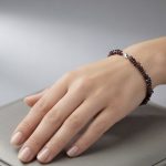 Natural African Red Garnet Chip Bracelet - Image 3
