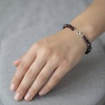Natural African Red Garnet Chip Bracelet - Image 4